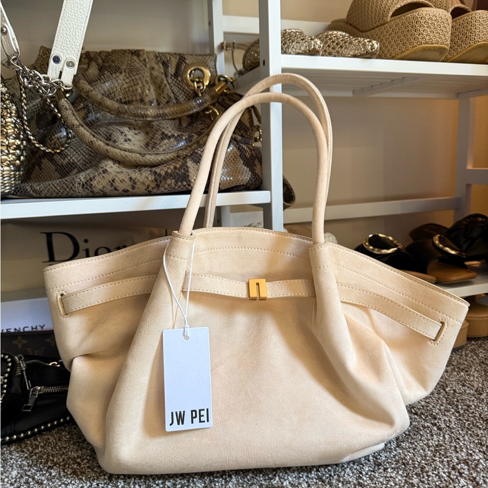 NWT JW PEI Faux Suede Mini Tote Bag